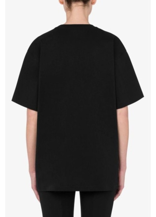 Tricou dama Moschino Inflatable Teddy Bear, negru, bumbac, marime S