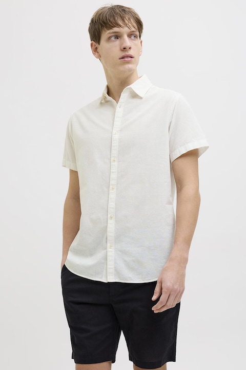 JJ Rebel, Pamut- és lentartalmú ing, Fehér