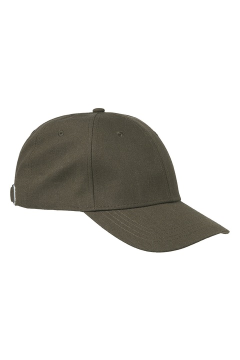 Jack & Jones, Sapca baseball din amestec de in cu logo lateral brodat, Verde inchis