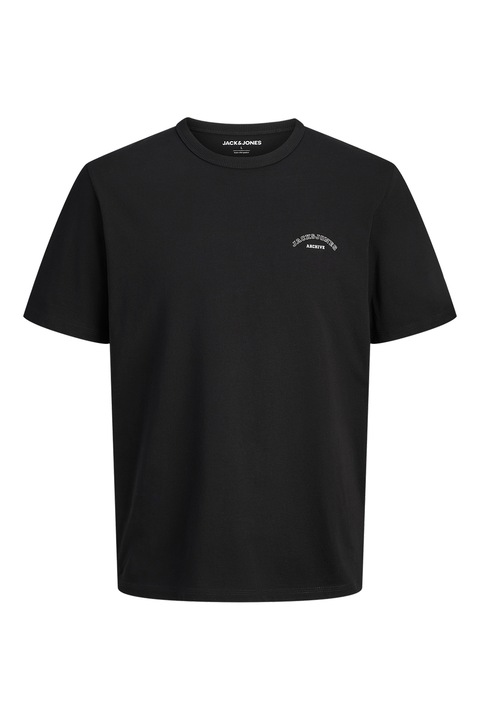 Jack & Jones, Biopamut póló logóval, Fekete