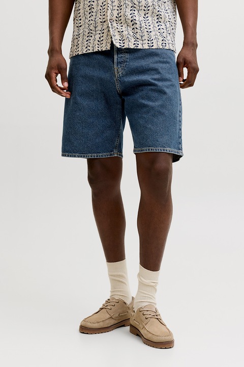 Jack & Jones, Blugi scurti cu nasturi Tony, Albastru