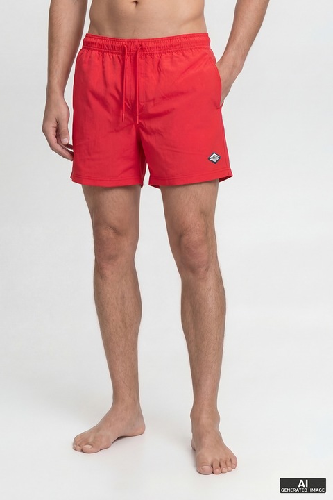 Jack & Jones, Állítható derekú fürdőnadrág, Élénkpiros