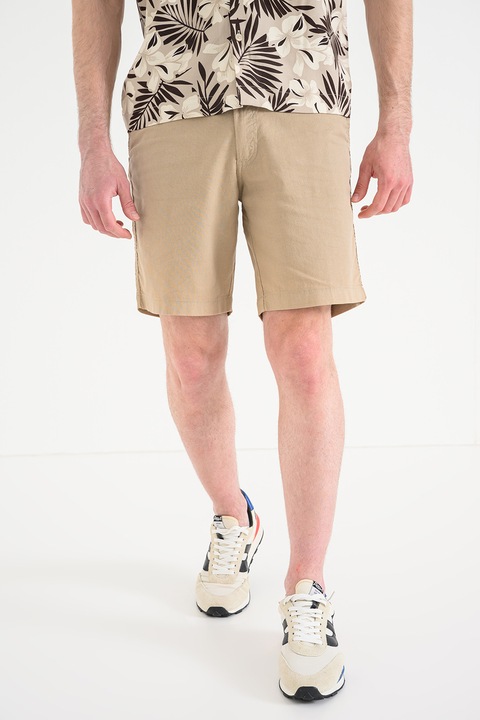 Jack & Jones, Lentartalmú bermudanadrág, Homokbarna