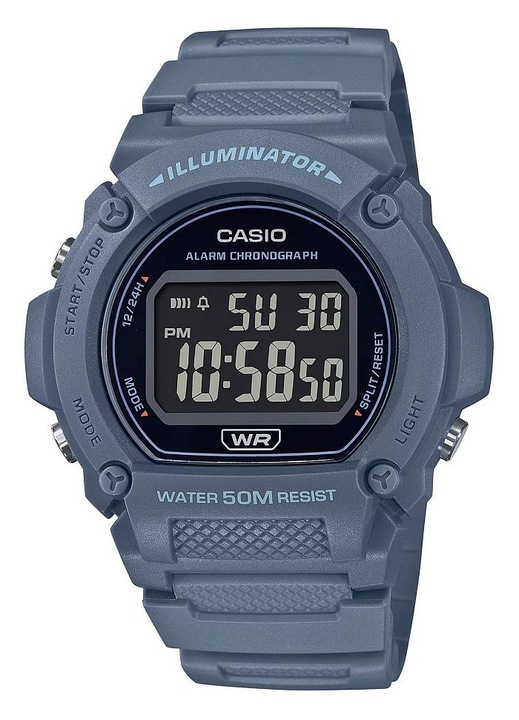 Casio Men's/Women's Blue Casio-W-219HC-2BVEF
