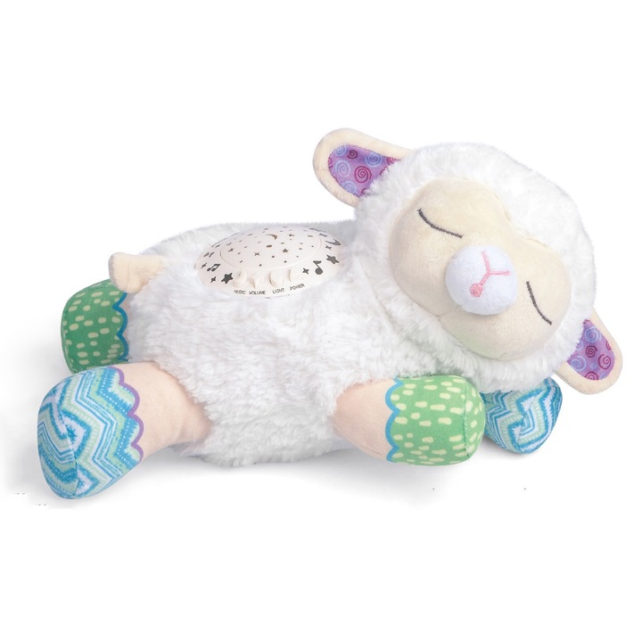 Jucărie plus oita Sleep Soother, 3 moduri proiector, sunete de natură, multicolor, 0+