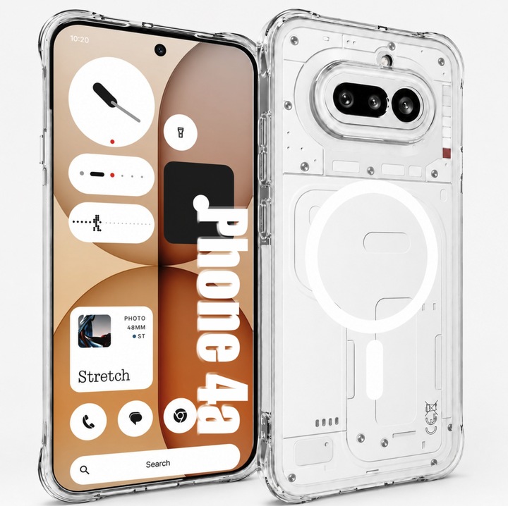 Husa pentru Nothing Phone 4a, Compatibila Incarcare Wireless, Design Magnetic, Colturi Intarite Anti-Soc, Protectie Camera, Transparent