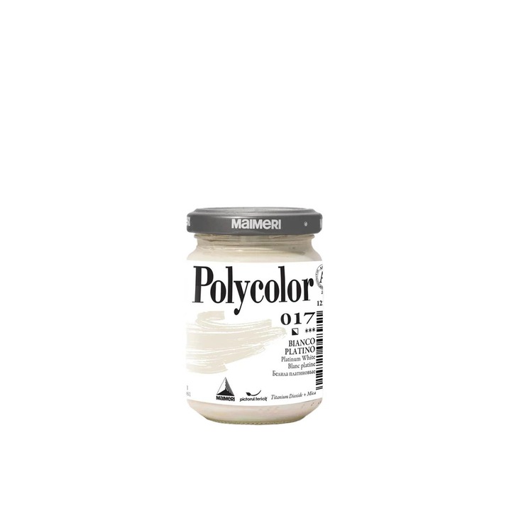 Vopsea acrilică Polycolor, alb, 140 ml