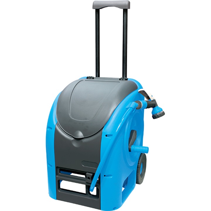 Aquacraft tambur cu furtun, pistol si maner telescopic