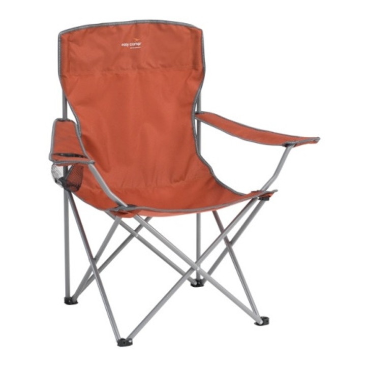 Scaun pliabil pentru camping, plaja, pescuit sau gradina, culoare rosu, Easy Camp Folding Furniture Spruce Chair Clay Red