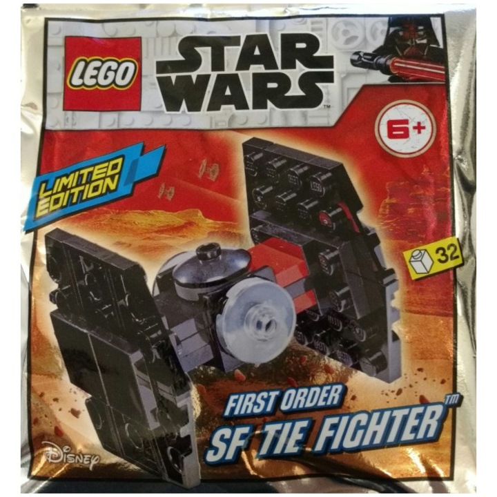 Set de construcție Lego Star Wars, First Order SF TIE Fighter, 32 piese, pentru copii de la 5 ani