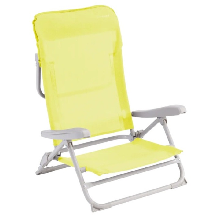Scaun pliabil pentru camping, plaja, pescuit sau gradina, Outwell Seaford Sunburst, culoare galben pentru copii