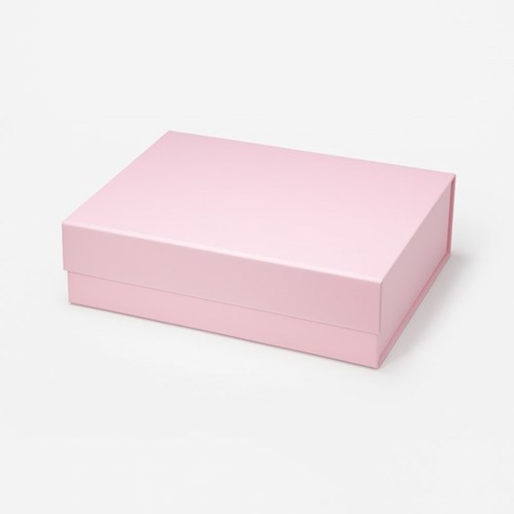 Cutie magnetică Neopak A5 pliabilă roz 235x170x60 mm