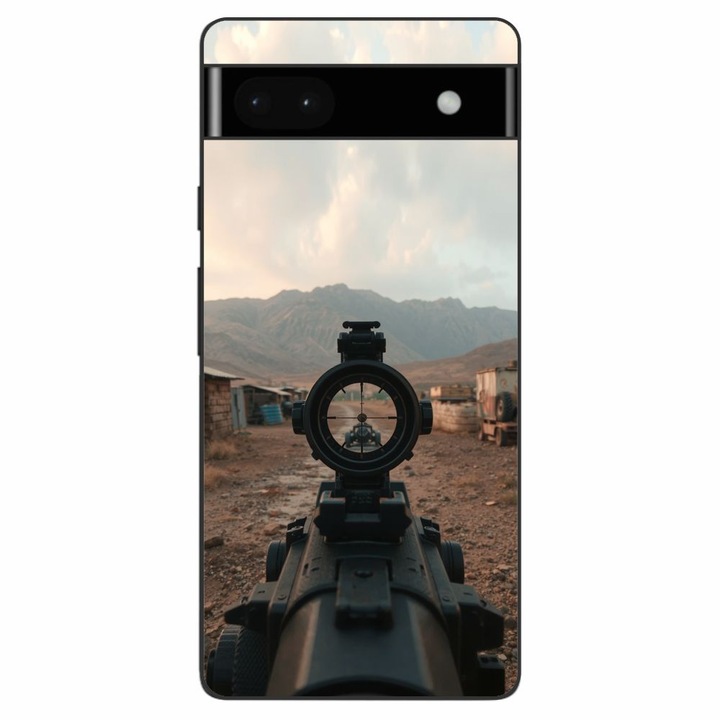 Husa compatibila cu Google Pixel 6A Silicon Gel Tpu Model First Person Shooter