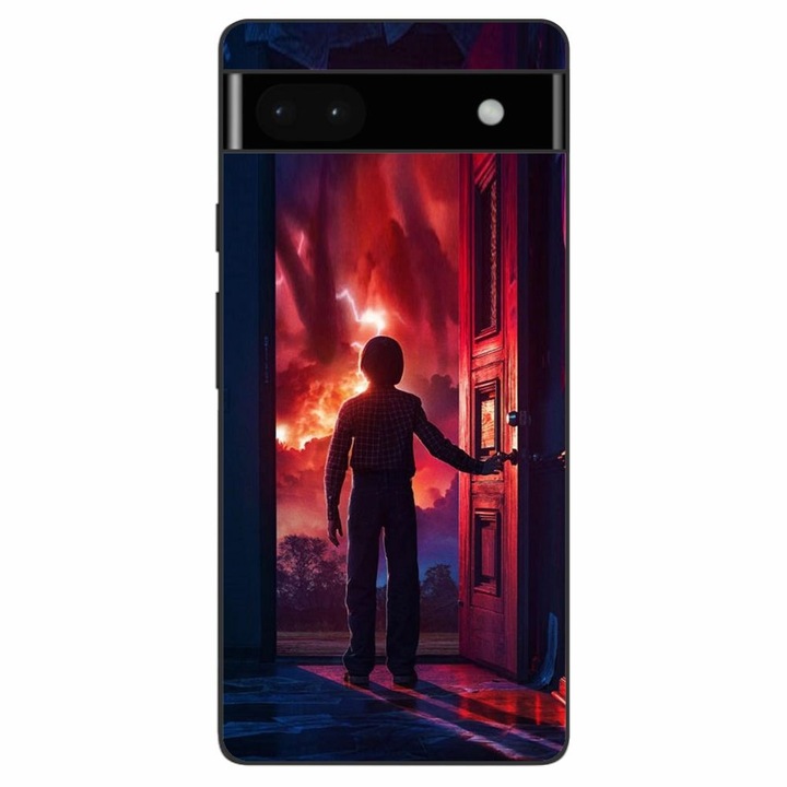 Husa compatibila cu Google Pixel 6A Silicon Gel Tpu Model Stranger Things Door to Hell