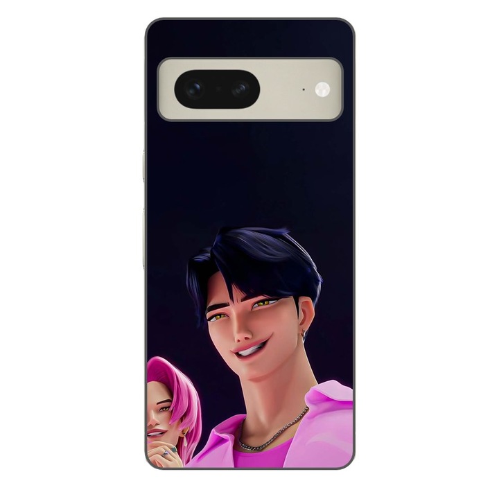 Husa compatibila cu Google Pixel 7 Silicon Gel Tpu Model KPop Demon Hunters Saja Cool