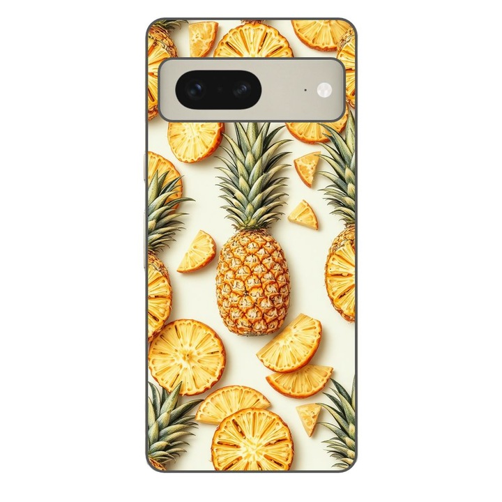 Husa compatibila cu Google Pixel 7 Silicon Gel Tpu Model Juicy Pineapple