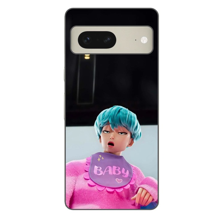 Husa compatibila cu Google Pixel 7 Silicon Gel Tpu Model KPop Demon Hunters Saja Baby