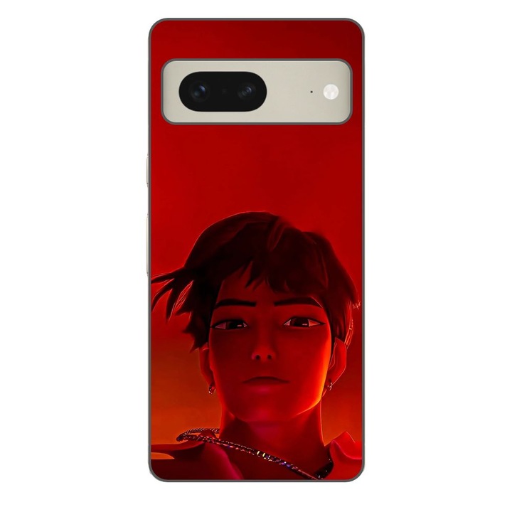 Husa compatibila cu Google Pixel 7 Silicon Gel Tpu Model KPop Demon Hunters Jinu Red