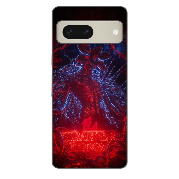 Husa compatibila cu Google Pixel 7 Silicon Gel Tpu Model Stranger Things Demogorgon