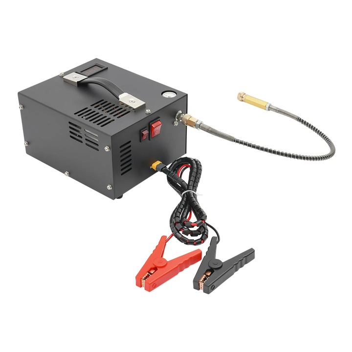 Compresor portabil de înaltă presiune 30 MPa, 350 W, racire cu aer, 20x17x12 cm