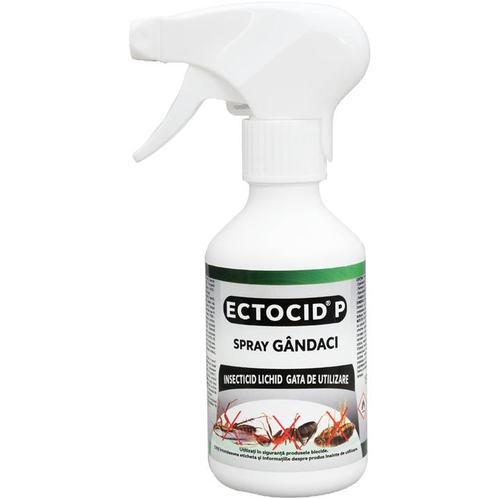 Insecticid PROMEDIVET Ectocid P Spray 150ml, pentru insecte taratoare si zburatoare, 0, 4% cipermetrina, 0, 2% permetrina
