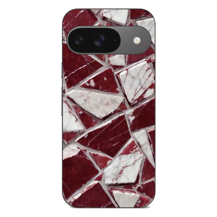 Husa compatibila cu Google Pixel 9 Silicon Gel Tpu Model Broken Glass Red Blood
