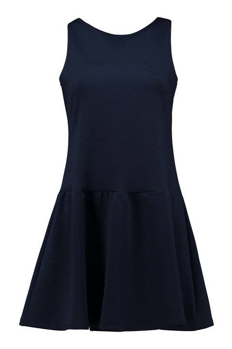 Hailys, Rochie mini cu croiala evazata, Bleumarin