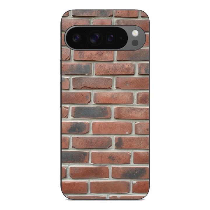 Husa compatibila cu Google Pixel 9 Pro XL Silicon Gel Tpu Model Brick Wall