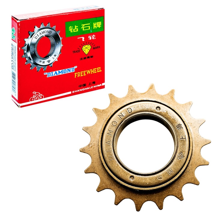 Pinion roata spate bicicleta, DIAMOND, 1 viteza, 18T, otel, 7.5x7.5x1.7cm