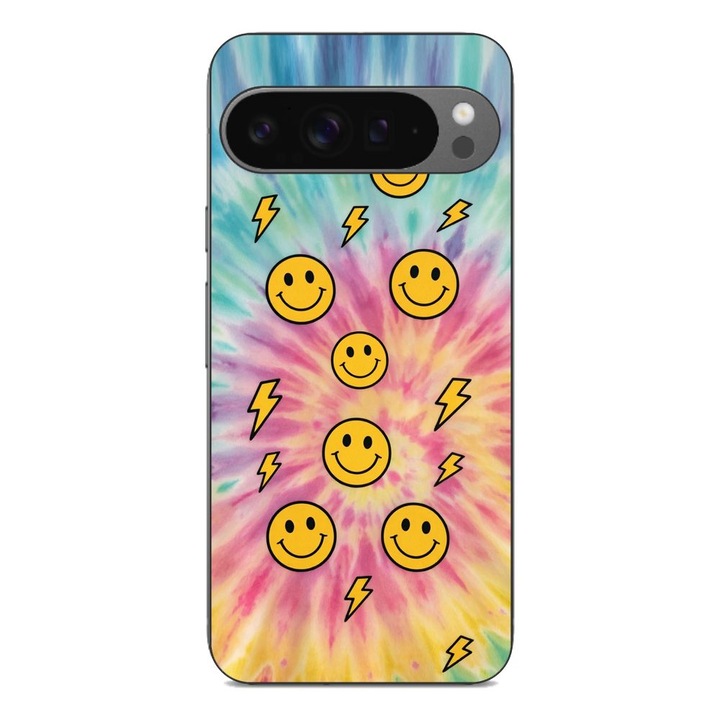 Husa compatibila cu Google Pixel 9 Pro XL Silicon Gel Tpu Model Retro Smiley Faces