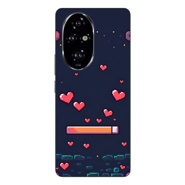 Husa compatibila cu Honor 200 Pro Silicon Gel Tpu Model Pixelated Healthbar