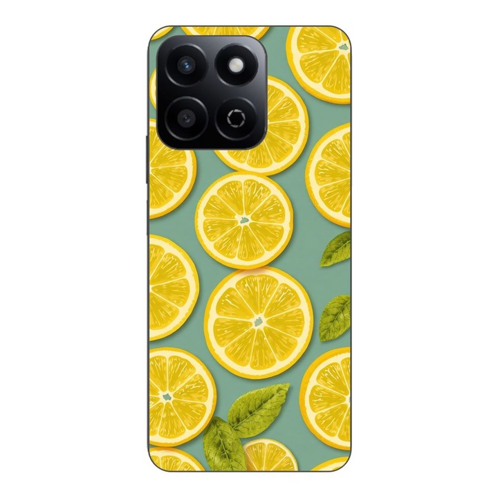 Husa compatibila cu Honor 200 Smart Silicon Gel Tpu Model Summer Lemon Slices