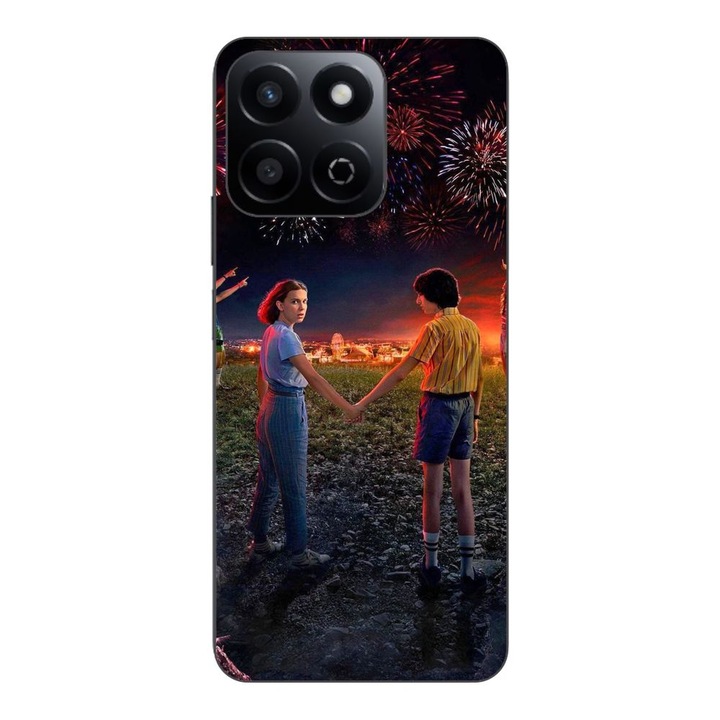 Husa compatibila cu Honor 200 Smart Silicon Gel Tpu Model Stranger Things Fireworks