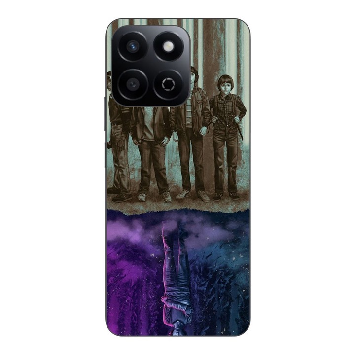 Husa compatibila cu Honor 200 Smart Silicon Gel Tpu Model Stranger Things Upside Down Eleven