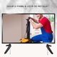 Két darabos univerzális TV-állvány, állítható lábakkal vagy rögzítőtalppal, alkalmas 32, 40, 49, 50 és 55 hüvelykes LCD/LED televíziókhoz, beleértve a Samsung, LG, TCL, Vizio és más népszerű márkákat, fekete