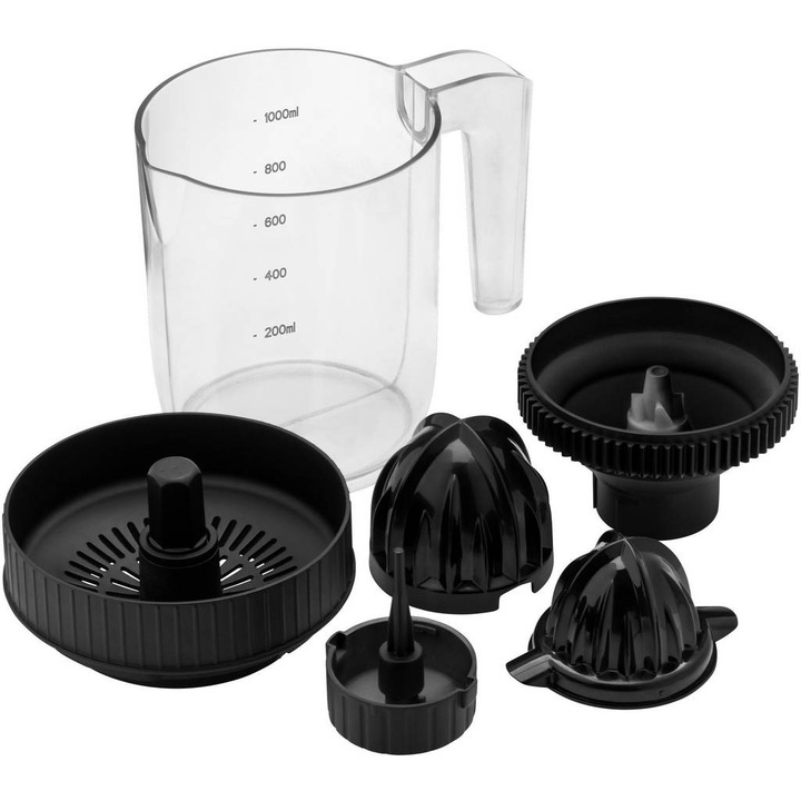 Squeezer de lămâie WMF, 2 conuri, culoare neagră, capacitate 1, 0 l