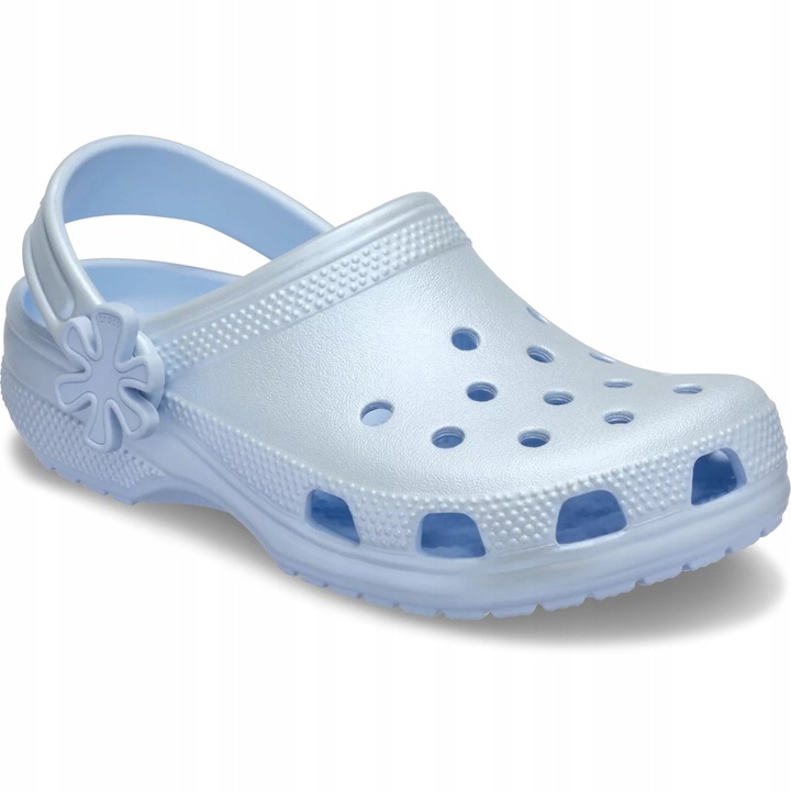Saboti copii Crocs Classic Pearl Shine, albastru, Albastru