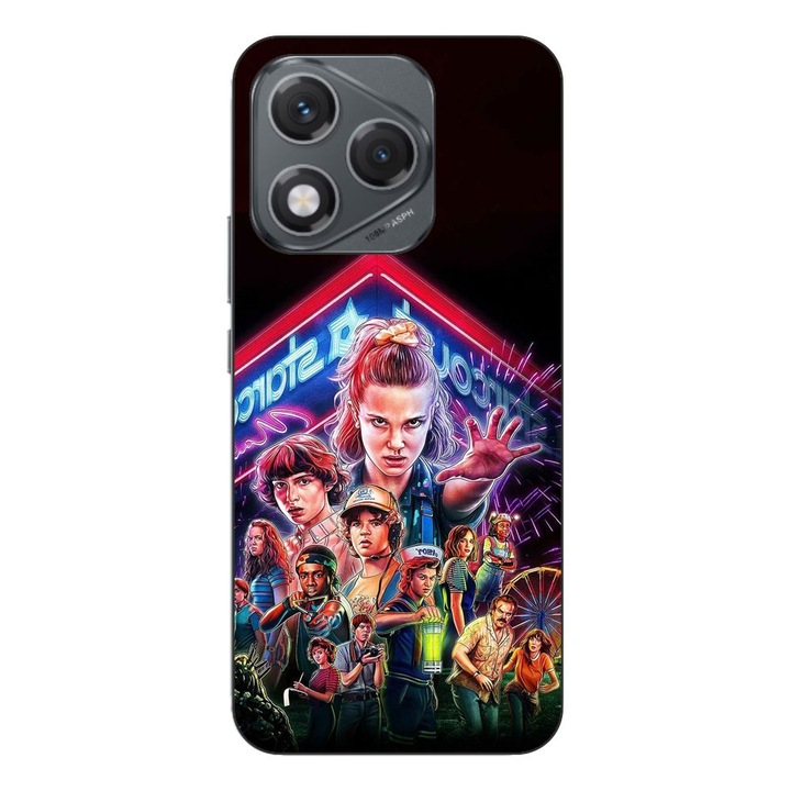 Husa compatibila cu Honor 400 Lite Silicon Gel Tpu Model Stranger Things All Team