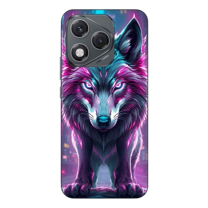 Husa compatibila cu Honor 400 Lite Silicon Gel Tpu Model Cyberpunk Wolf