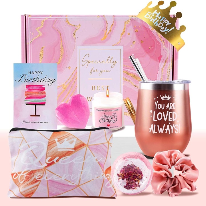 Set Cadou Aniversar Premium pentru Femei – Relaxare si Ingrasire Personala, 9 Piese