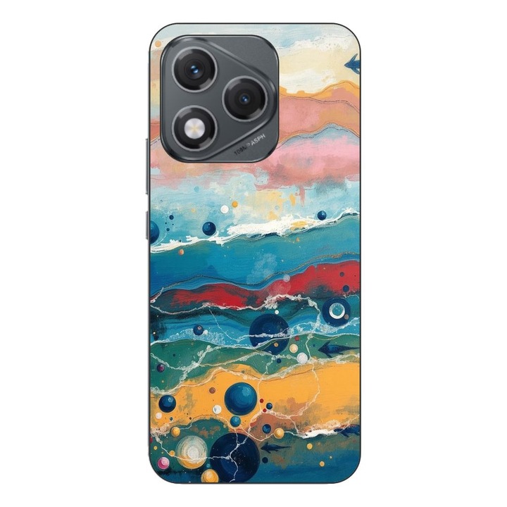 Husa compatibila cu Honor 400 Lite Silicon Gel Tpu Model Painted Waterworld