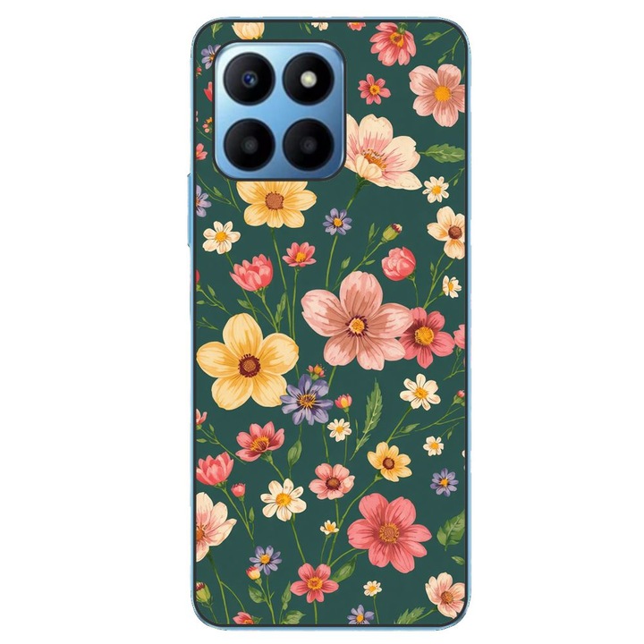Husa compatibila cu Honor 70 Lite Silicon Gel Tpu Model Vintage Spring Flowers