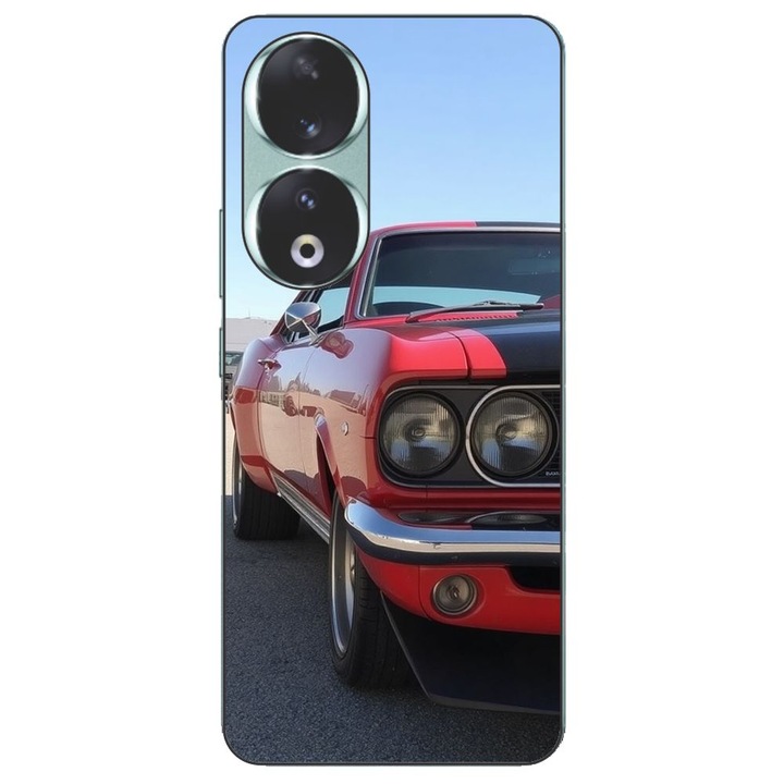 Husa compatibila cu Honor 90 5G Silicon Gel Tpu Model Red Muscle Car