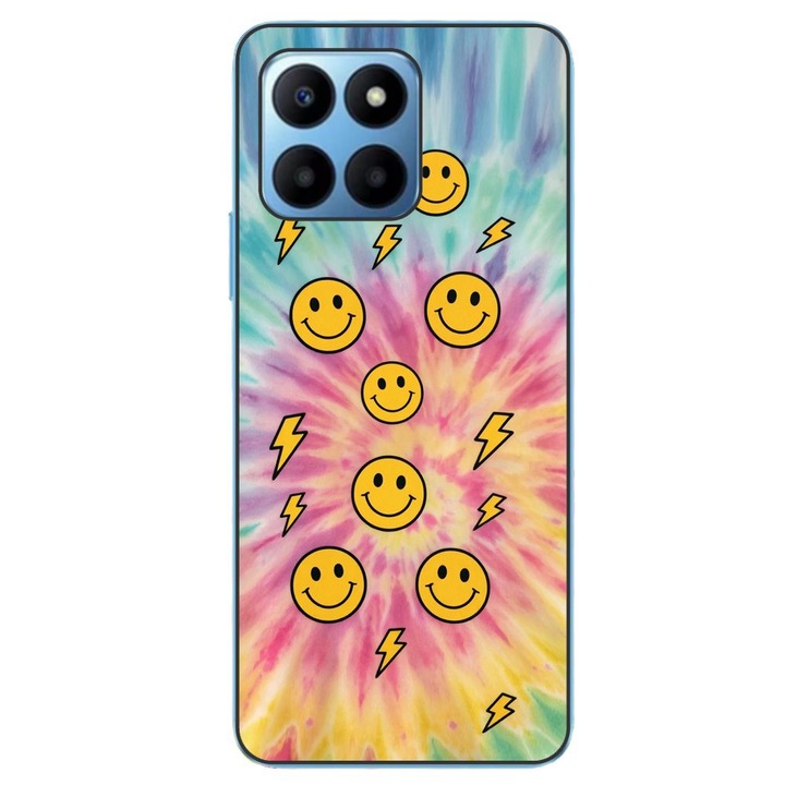 Husa compatibila cu Honor 70 Lite Silicon Gel Tpu Model Retro Smiley Faces