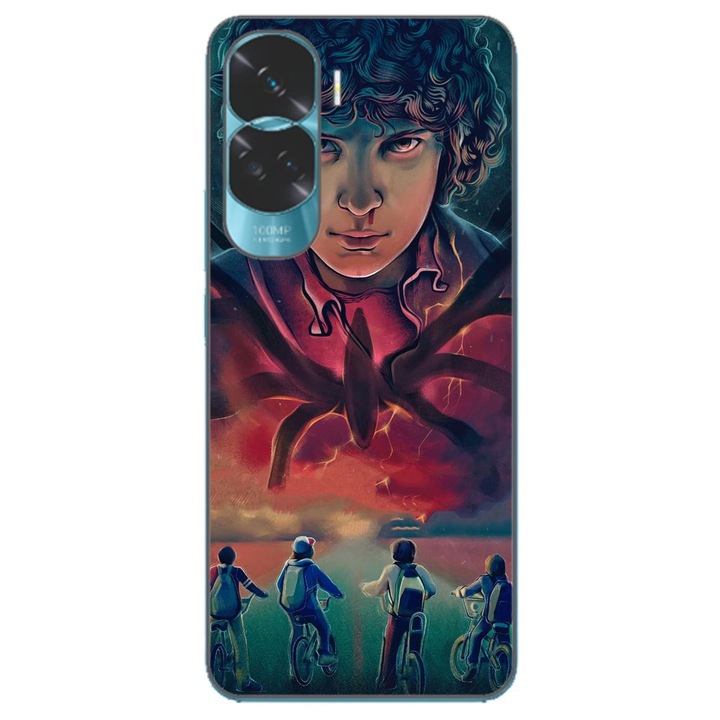 Husa compatibila cu Honor 90 Lite 5G Silicon Gel Tpu Model Stranger Things Cartoon