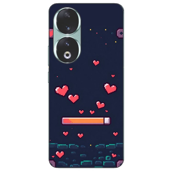Husa compatibila cu Honor 90 5G Silicon Gel Tpu Model Pixelated Healthbar