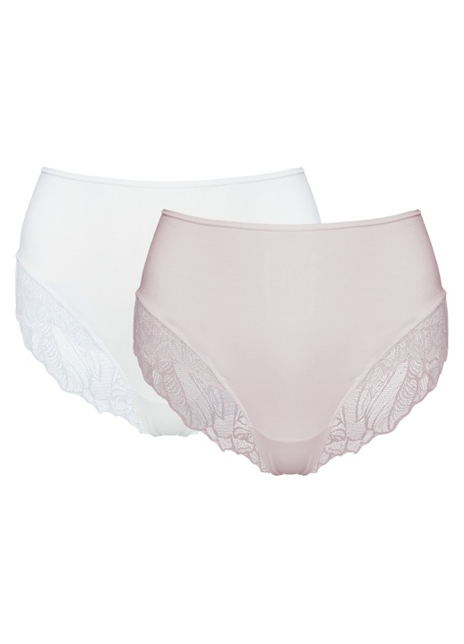 Chiloti cu talie inalta Pinky Esotiq, Alb