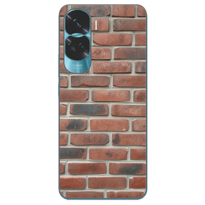 Husa compatibila cu Honor 90 Lite 5G Silicon Gel Tpu Model Brick Wall
