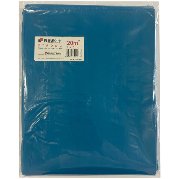 Защитно фолио BAUFOLIE Strong, 4x5м, дебелина 0.06мм, синьо