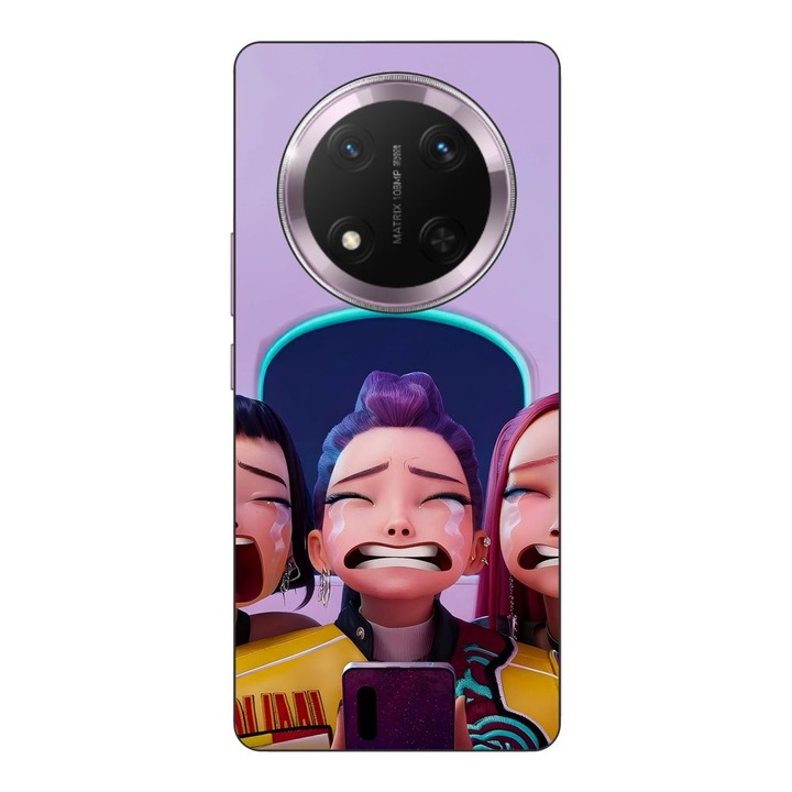 Husa compatibila cu Honor Magic7 Lite Silicon Gel Tpu Model KPop Demon Hunters Crying Girls